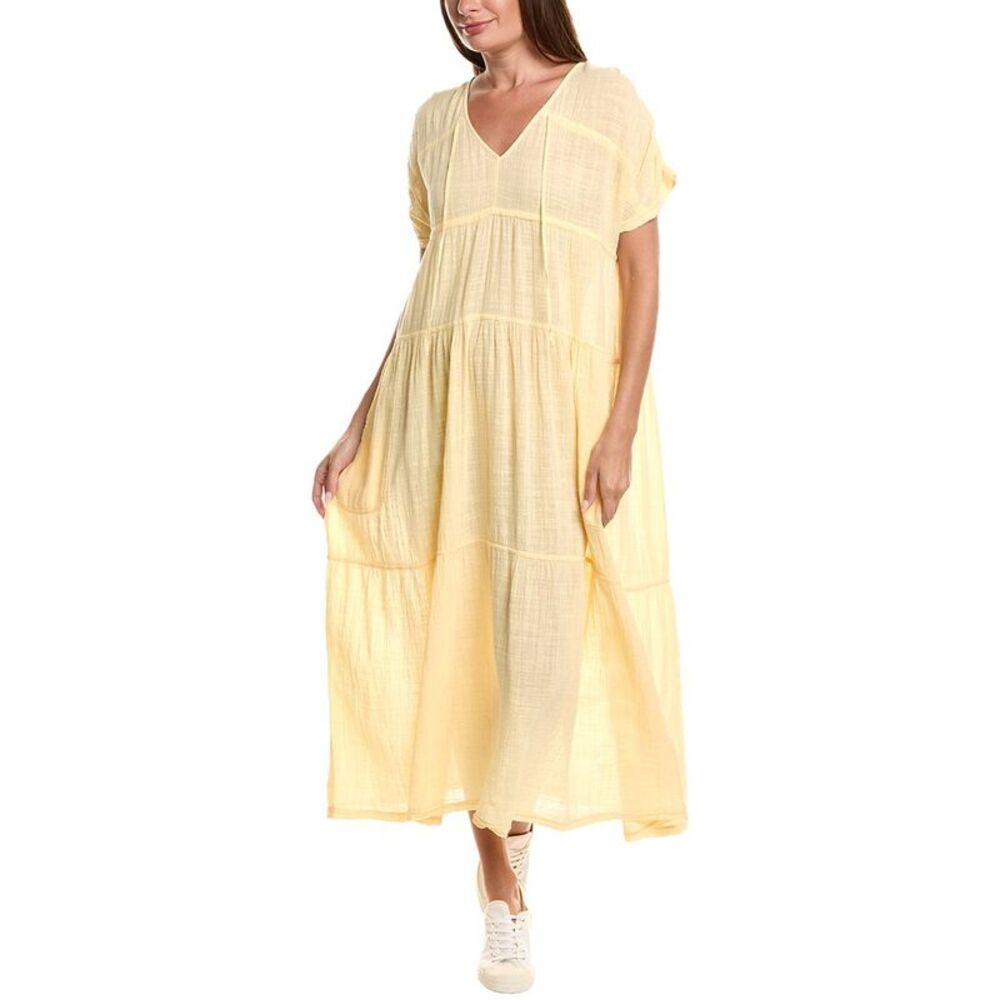 Xcvi Womens Ignatz Maxi Dress, Yellow